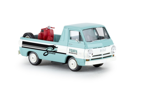 Brekina 34347 Dodge A 100 Pick Up, Vespa Motoscooter 1:87