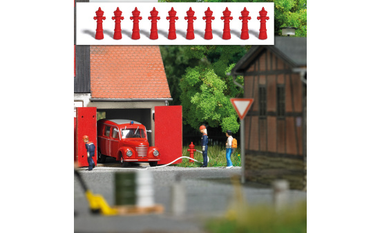 Busch 7774 M-Set:Hydranten - Vorbestellung 1:87