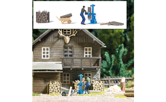 Busch 7808 A-Set:Holzspalter - Vorbestellung 1:87