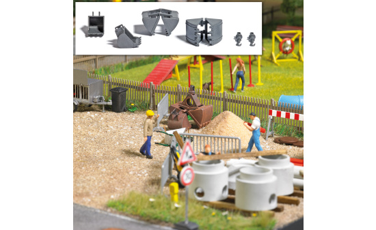 Busch 7799 M-Set:Baggerschaufeln - Vorbestellung 1:87