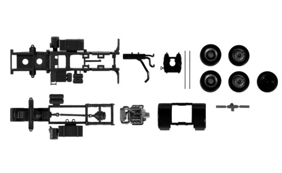 Herpa 084871 Fahrgestell Mercedes-Benz SK, 2-achs 1:87