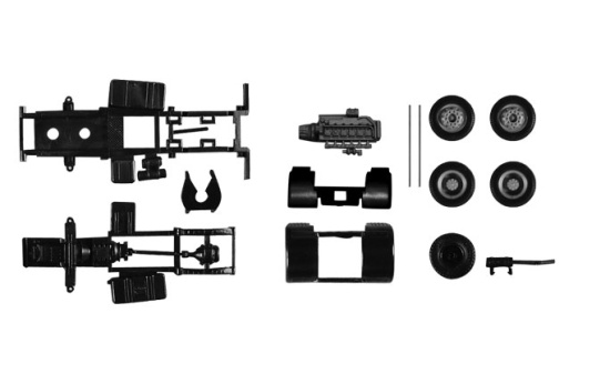 Herpa 084925 Fahrgestell Zugmaschine MAN F8, 2-achs
Inhalt: 2 Stück 1:87