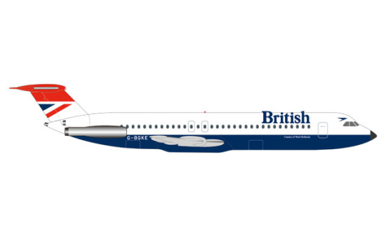 Herpa 531733 British Airways BAC 1-11-500 - Negus colors - Vorbestellung 1:500