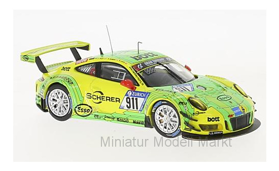 IXO GTM115 Porsche 911 GT3 R, No.911, 24h Nürburgring, R.Dumas/R.Lietz/P.Pilet, 2017 1:43