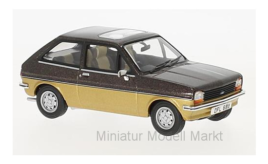 Vanguards VA12511 Ford Fiesta MkI 1.1 Sandpiper II, metallic-dunkelbraun/gold, RHD 1:43