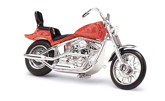 Busch 40153 US-Motorrad, Rot 1:87