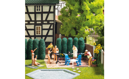 Busch 1189 Gartenmöbel-Set 1:87