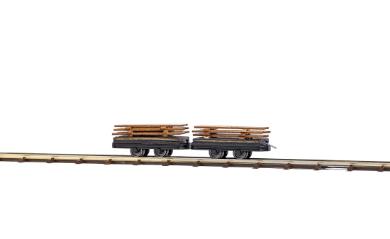 Busch 12218 Zwei Wagen mit Brettern - Vorbestellung 1:87