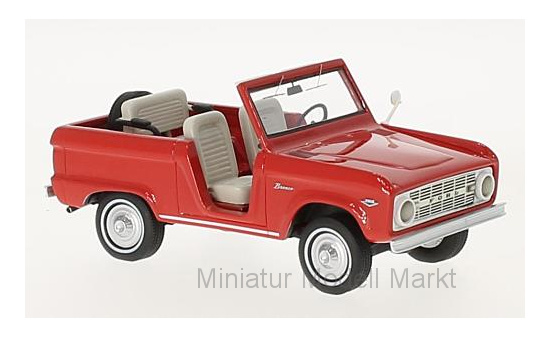Neo 47210 Ford Bronco Roadster, rot, 1966 1:43