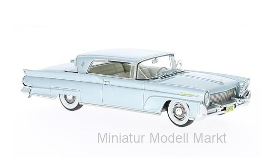Neo 46001 Lincoln Continental MKIII Hardtop Coupe, metallic-hellblau, 1958 1:43