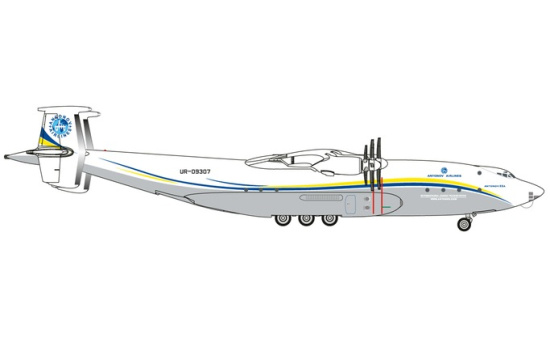 Herpa 532648 Antonov Airlines Antonov AN-22 Antei 1:500