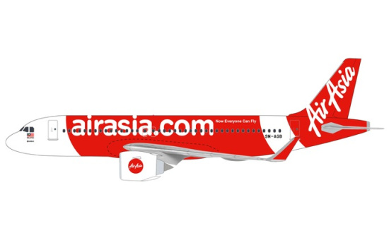 Herpa 612081 Air Asia Airbus A320neo - Vorbestellung 1:200