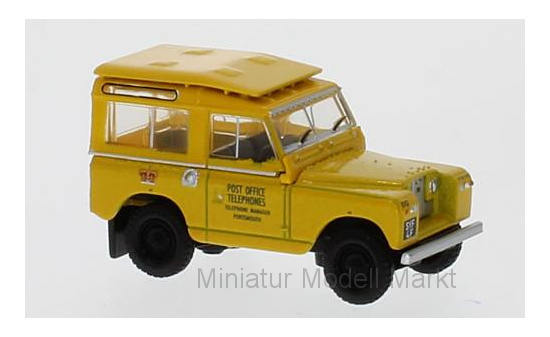 Oxford 76LR2S004 Land Rover Series II SWB Station Wagon, gelb, Post Office Telephones  1:76