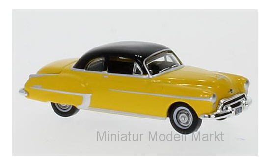 Oxford 87OR50003 Oldsmobile Rocket 88 Coupe, gelb/schwarz, 1950 1:87