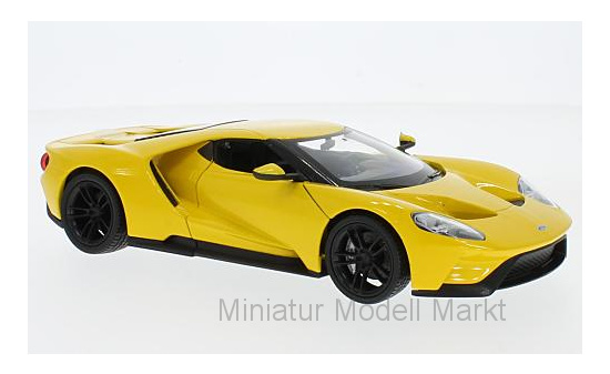 Welly 24082YELLOW Ford GT, gelb, 2017 1:24
