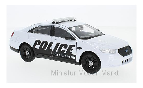 Welly 24045WHITE Ford Police Interceptor, weiss 1:24
