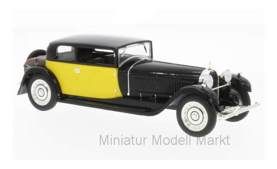 IXO MUS061 Bugatti 41 Royale Coach (Weymann), schwarz/gelb, 1929 1:43