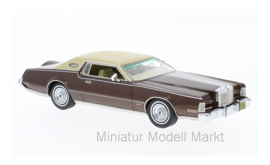 Neo 45567 Lincoln Continental Mark IV, metallic-braun/beige, 1973 1:43