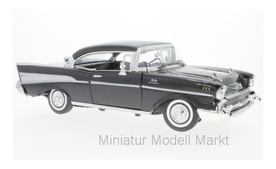 Motormax 73180BLACK Chevrolet Bel Air, schwarz, 1957 1:18