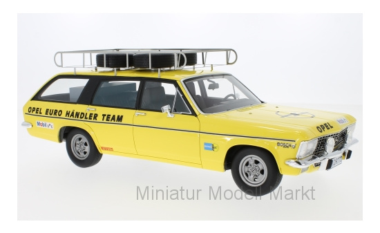 Premium ClassiXXs 30100 Opel Admiral B Caravan, gelb, Opel Euro Händler Team, 1974 1:18