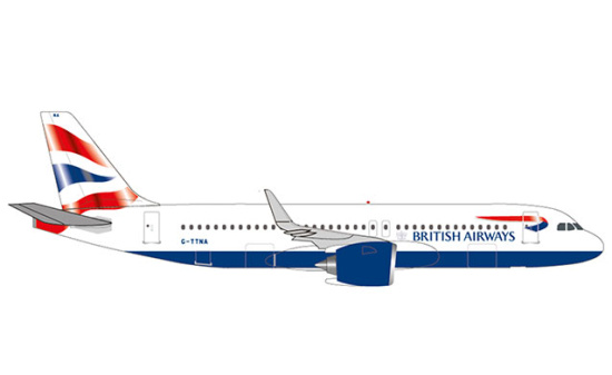 Herpa 532808 British Airways Airbus A320 neo 1:500