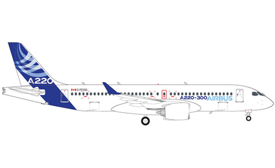 Herpa 532822 Airbus Airbus A220-300 1:500