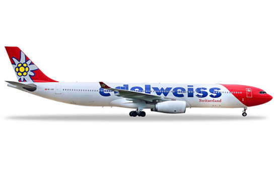 Herpa 558129-001 Edelweiss Air Airbus A330-300 1:200