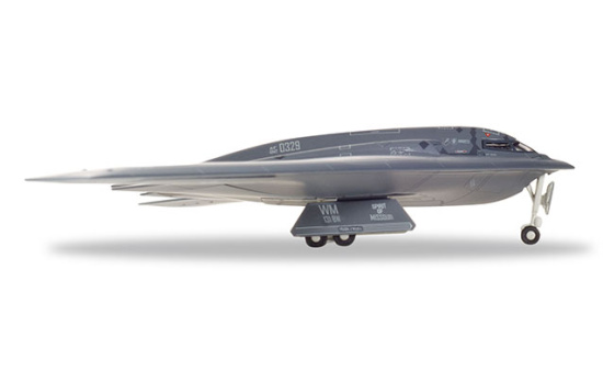 Herpa 559492 U.S. Air Force Nothrop Grumman B-2A Spirit - Missouri Air National Guard - 131st Bomb Wing,
110th Bomb Squadron, Whiteman AB Stealth Militia 88-0329 Spirit of Missouri - Vorbestellung 1:200