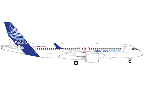 Herpa 559515 Airbus Airbus A220-300 1:200
