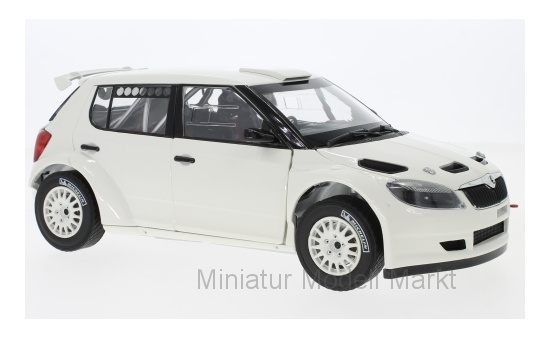 Abrex 118XAB-604Eg Skoda Fabia II FL S2000, weiss, with Gravel Wheels, 2010 1:18