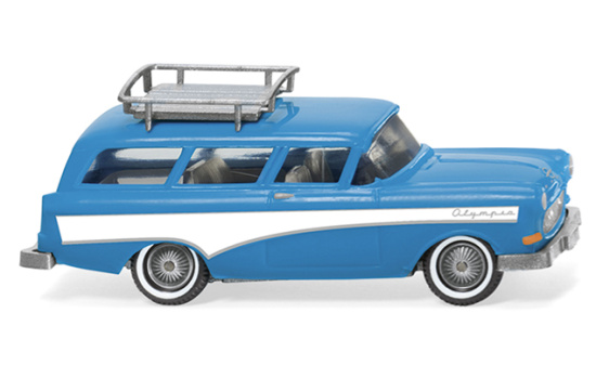 Wiking 007001 Opel Caravan 1957 - hellblau/weiß 1:87