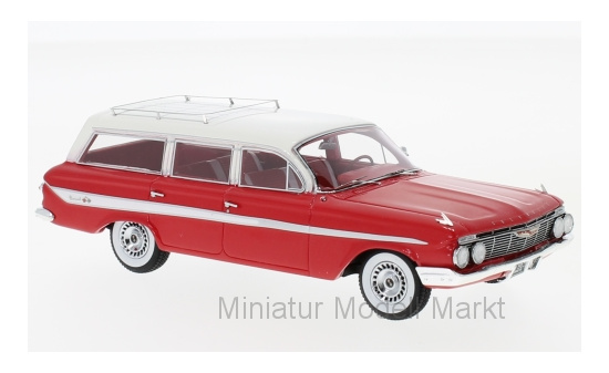 Neo 46965 Chevrolet Nomad Station Wagon, rot/weiss, 1961 1:43