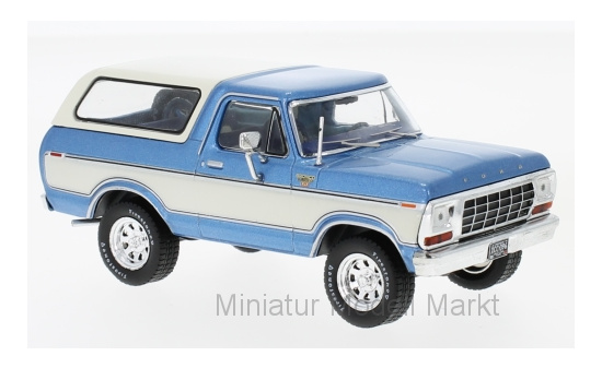 Premium X 045 Ford Bronco, metallic-blau/weiss, 1978 1:43