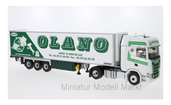 Eligor 116398 Scania S450, weiss/grün, Lamberet Olano, Kühlkoffer Sattelzug 1:43