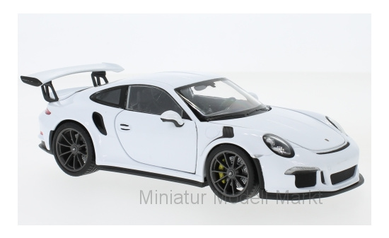 Welly 24080WHITE Porsche 911 (991) GT3 RS, weiss, 2015 1:24