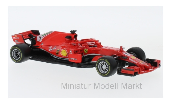Bburago 18-36809R Ferrari SF71-H, No.7, Formel 1, K.Räikkönen, 2018 1:43