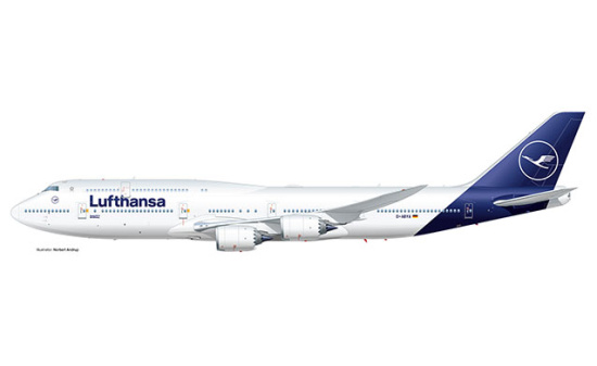 Herpa 531283 Lufthansa Boeing 747-8 Intercontinental - new colors - Vorbestellung 1:500