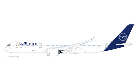 Herpa 532983 Lufthansa Airbus A350-900 - new colors 1:500