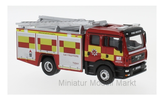 Oxford 76MFE005 MAN Pump Ladder, Hertfordshire Fire & Rescue 1:76