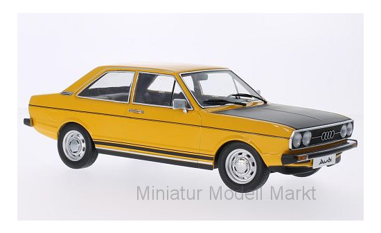 KK-Scale 180031 Audi 80 GTE, dunkelgelb/matt-schwarz, Türen und Hauben sind nicht zu öffnen 1:18