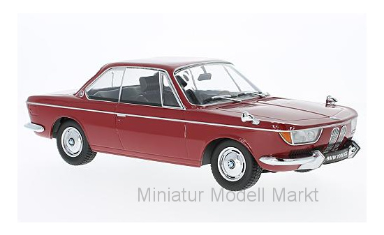 KK-Scale 180122 BMW 2000 CS, dunkelrot, 1965 1:18