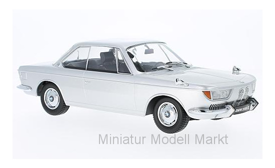 KK-Scale 180123 BMW 2000 CS, silber, 1965 1:18