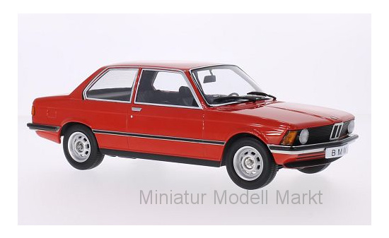 KK-Scale 180041 BMW 318i (E21), rot, Türen und Hauben sind nicht zu öffnen, 1975 1:18