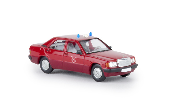 Brekina 13214 Mercedes 190 E, Feuerwehr Parchimer Land 1:87