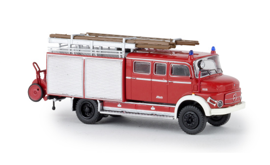 Brekina 47131 Mercedes LAF 1113 LF 16, Feuerwehr, mit Rolläden, 1973 1:87