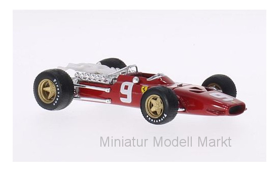 Brumm R172 Ferrari 312 F1, No.9, Suderia Ferrari, Formel 1, GB Niederlande, C.Amon, 1968 1:43