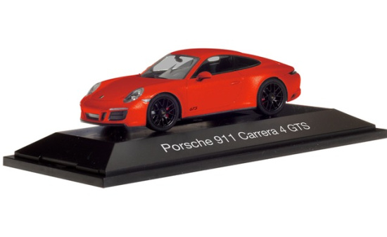 Herpa 071468 Porsche 911 Carrera 4 GTS, lavaorange - Vorbestellung 1:43