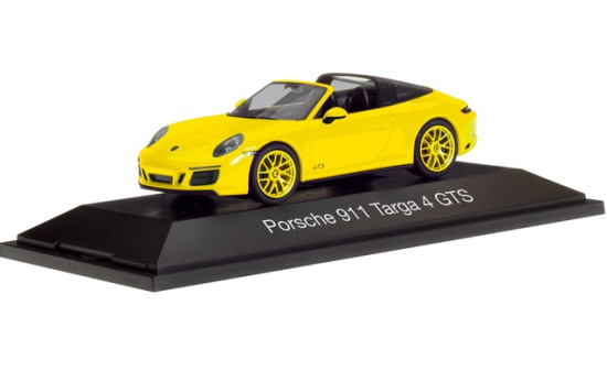 Herpa 071499 Porsche 911 Targa 4 GTS, racinggelb - Vorbestellung 1:43