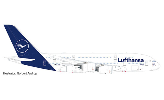Herpa 533072 Lufthansa Airbus A380 - Vorbestellung 1:500