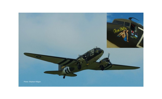 Herpa 559744 U.S. Army Air Forces Douglas C-47A Skytrain - 84th Troop Carrier Squadron, RAF Ramsbury - Operation Neptune
(D-Day) 75th Anniversary Edition 